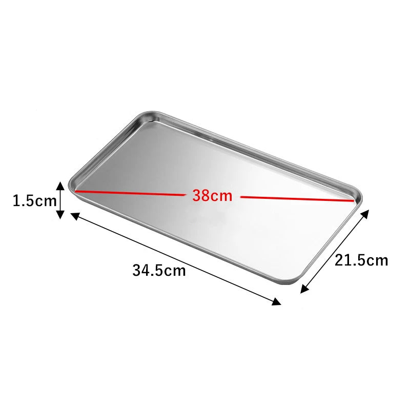 Stainless Steel Shallow Tray
