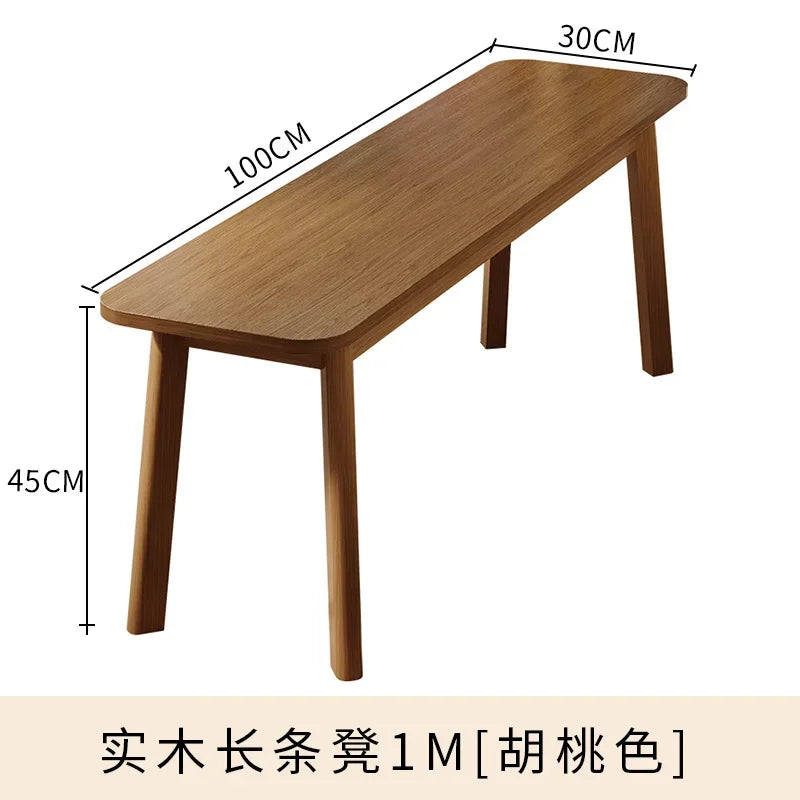Walnut Bed Tail Stool Household Double Dining bench Can Sit Type Change Shoe Stool Fitting Room Rest Stool Chinese Style