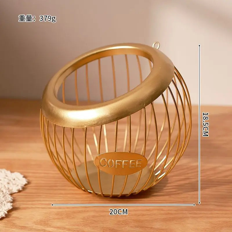 Wrought Iron Hanging Fruit Basket