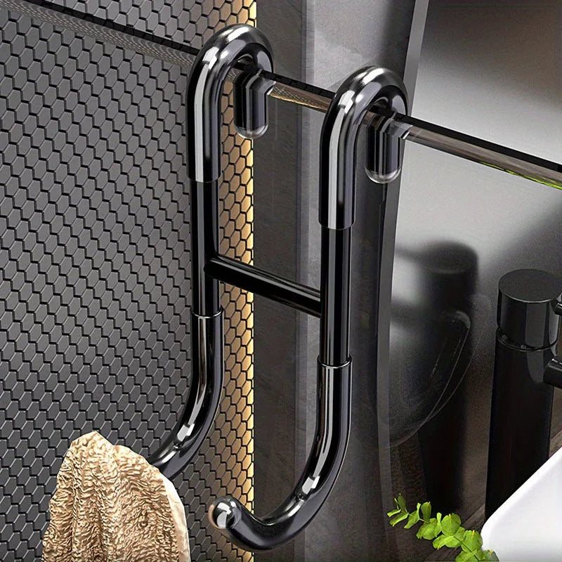 Stainless Steel Shower Door Hooks - No-Drill