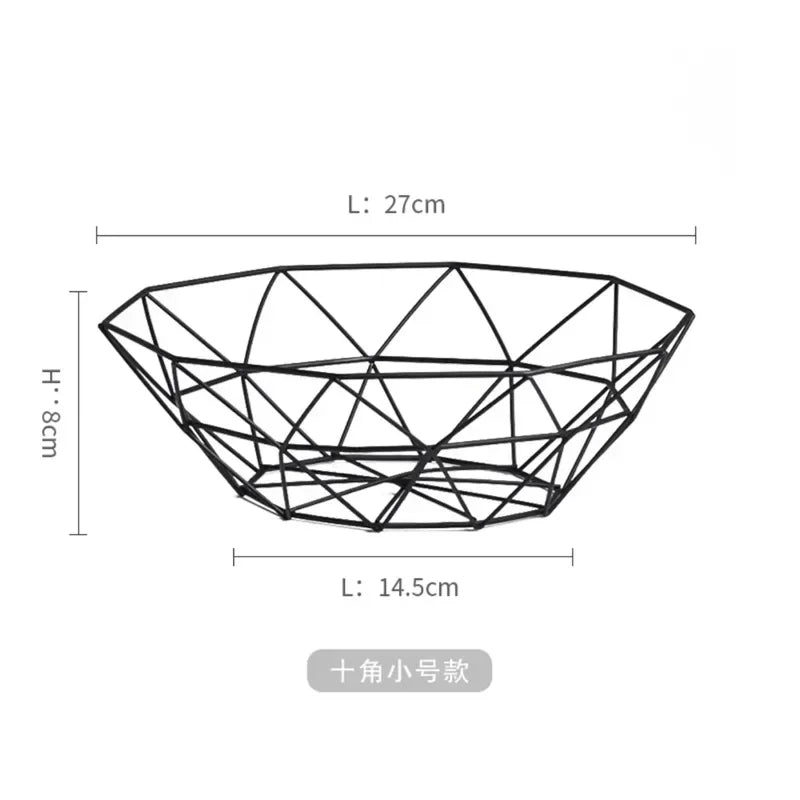 Modern Iron Fruit Basket