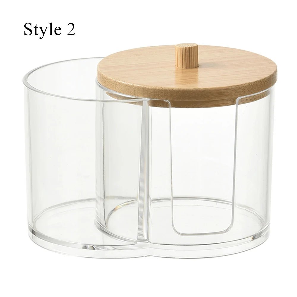 Bathroom Cotton Swab & Pad Jar