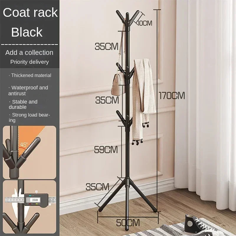 Floor-to-Ceiling Coat & Hat Rack