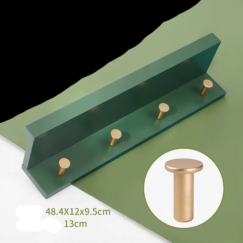 Space-Saving Wooden Coat Rack