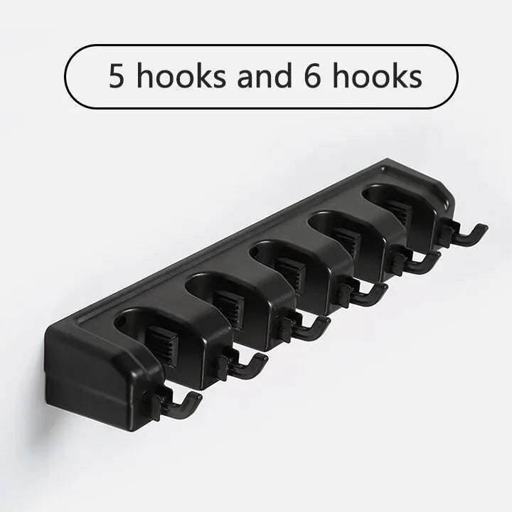 Multi-Functional Wall Mop & Broom Holder