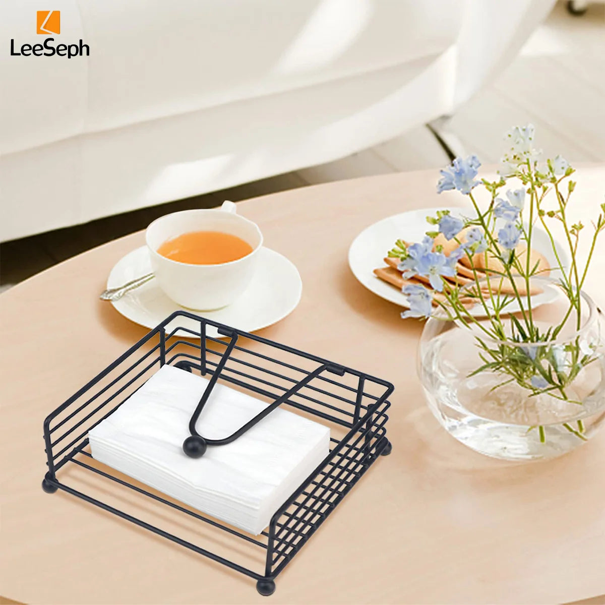 Black Metal Napkin Holder