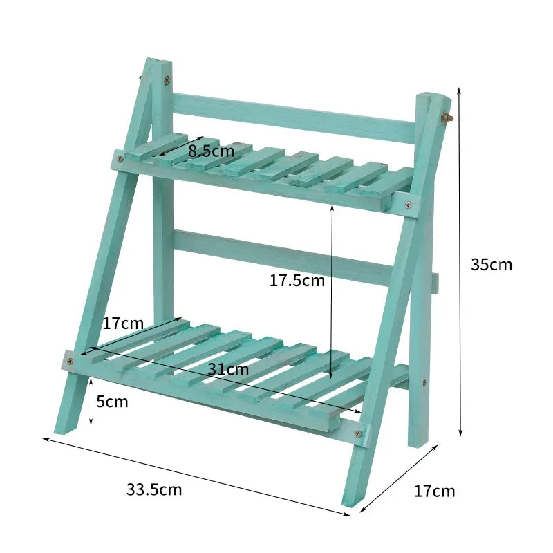 Wooden Storage Shelf 2-Tiers Desktop Organize