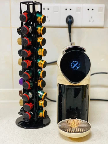 Rotating Coffee Capsule Storage Tower