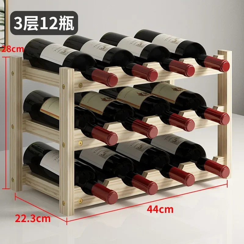 Solid Wood Wine Rack