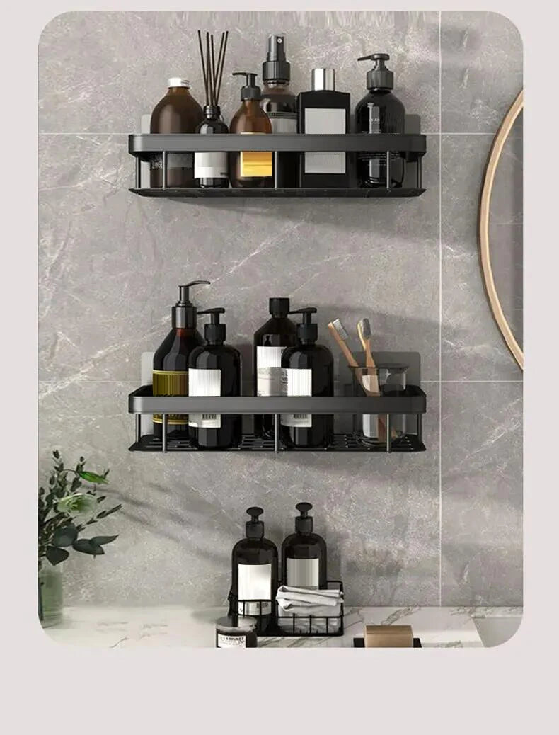 Easy-Mount Bathroom Shelf