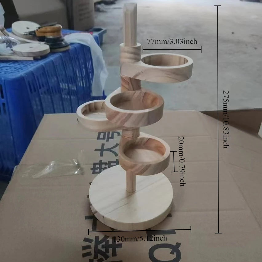 Solid Wood Rotatable Stand
