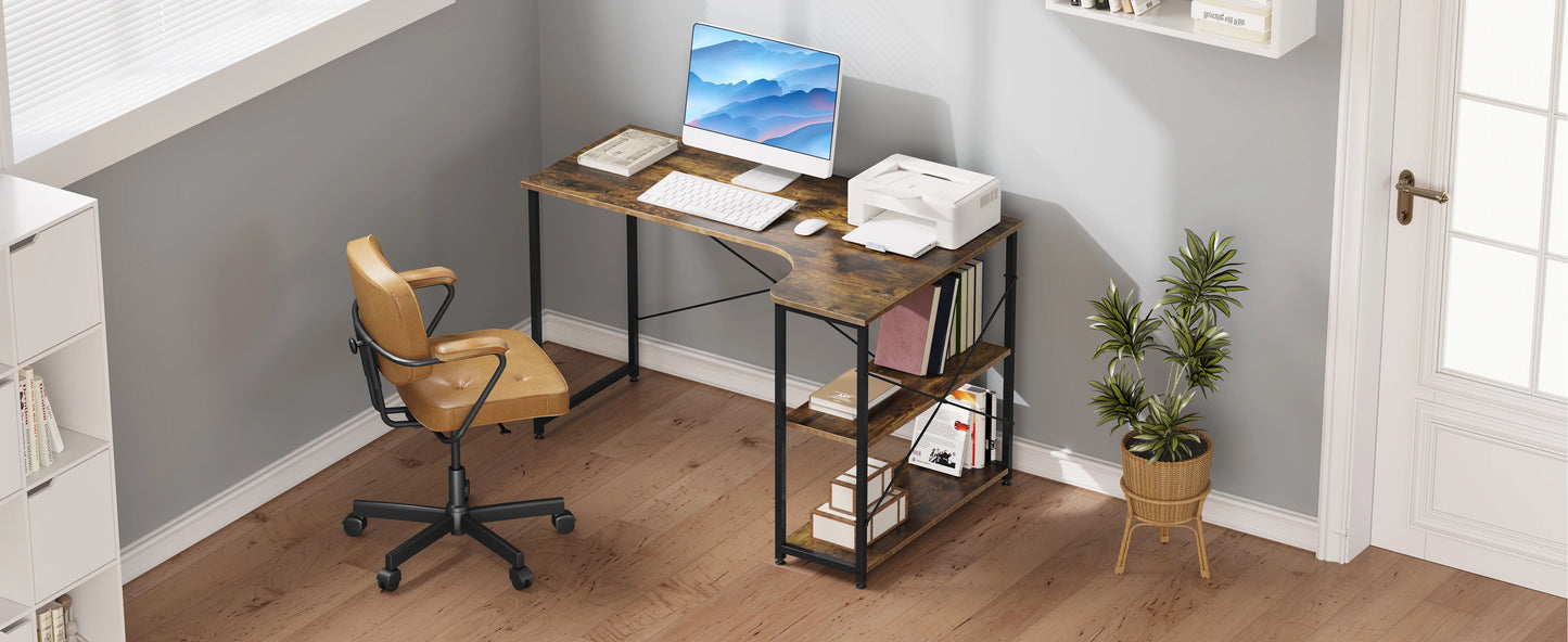 WOLTU 1PC Computer Table L-Shaped Office Desk  PC Laptop Table Workstation Study Writing Desk Dining Gaming Table