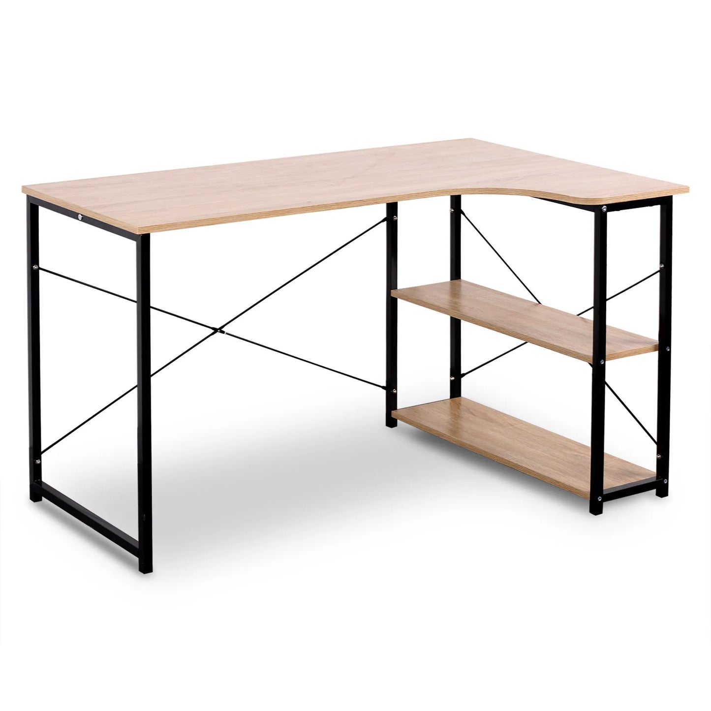 WOLTU 1PC Computer Table L-Shaped Office Desk  PC Laptop Table Workstation Study Writing Desk Dining Gaming Table