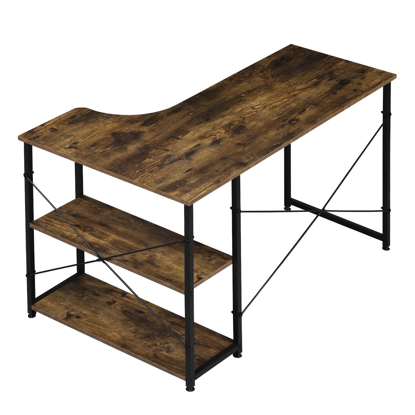 WOLTU 1PC Computer Table L-Shaped Office Desk  PC Laptop Table Workstation Study Writing Desk Dining Gaming Table