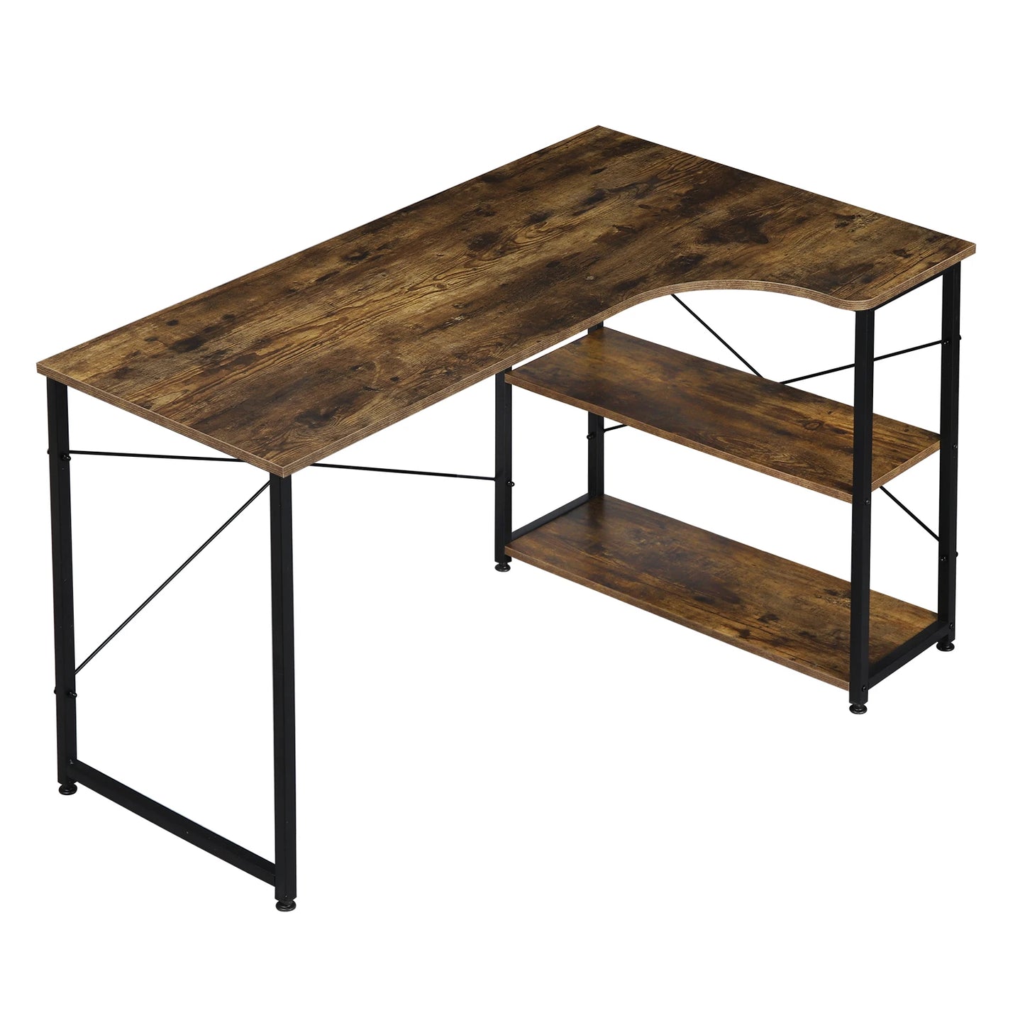 WOLTU 1PC Computer Table L-Shaped Office Desk  PC Laptop Table Workstation Study Writing Desk Dining Gaming Table