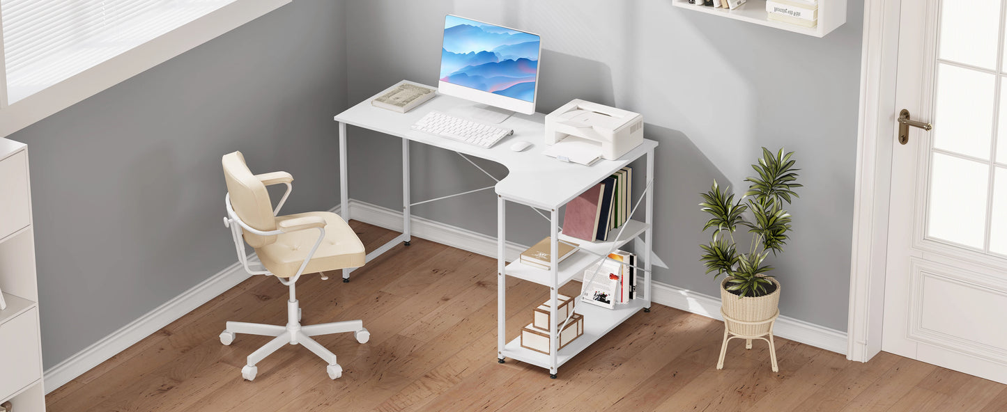 WOLTU 1PC Computer Table L-Shaped Office Desk  PC Laptop Table Workstation Study Writing Desk Dining Gaming Table