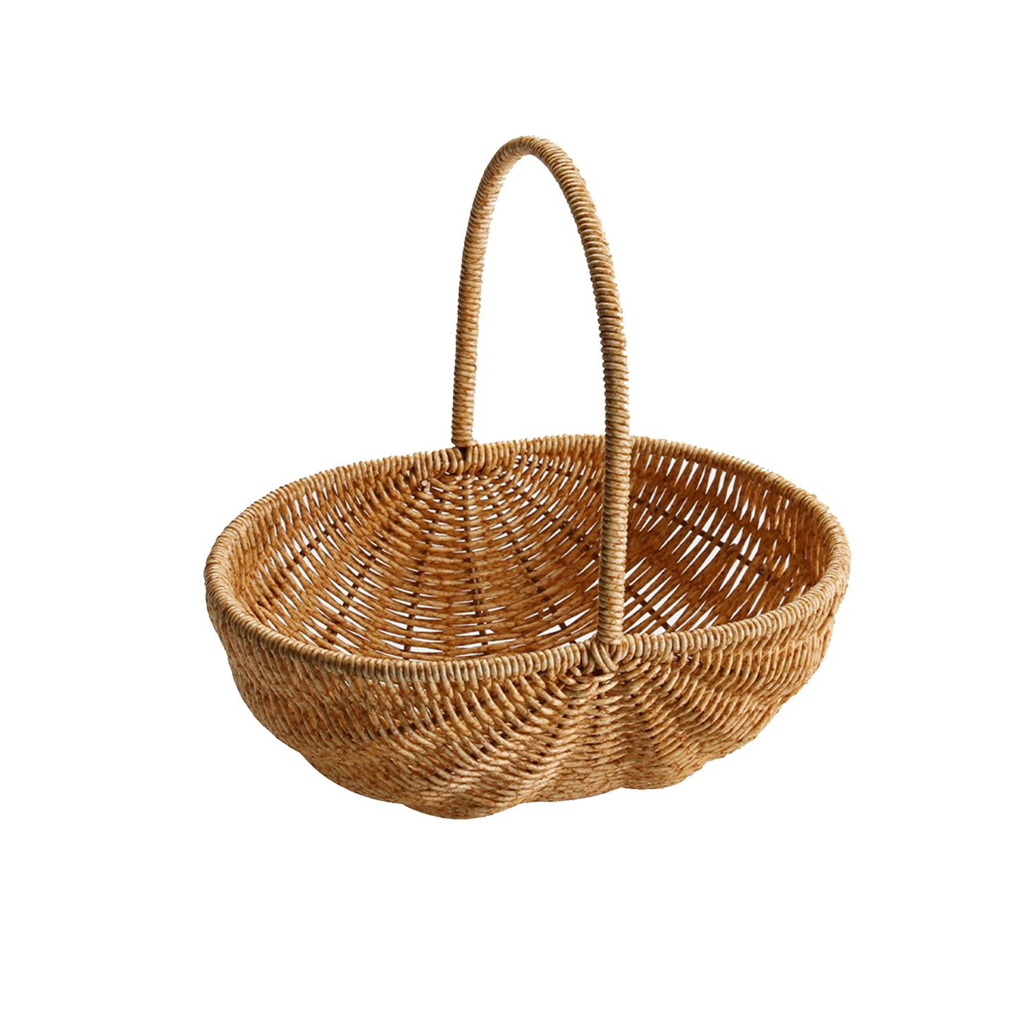 Storage Basket Sundries Organizer Portable Outdoor Picnic Basket Storage Bin Breathable Rustic Flower Basket for Wedding Cabinet