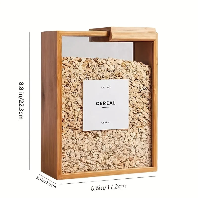 Multifunctional Bamboo Sliding Storage Box