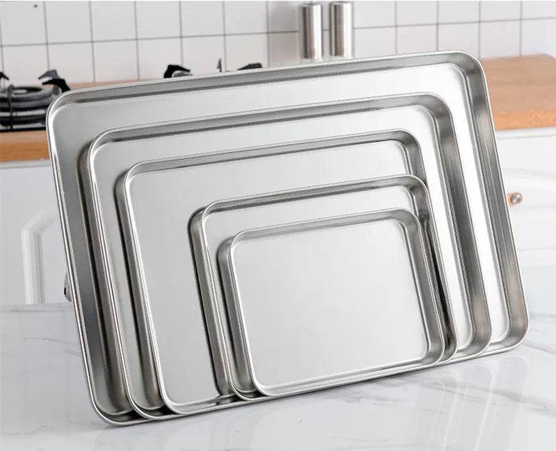 Stainless Steel Shallow Tray