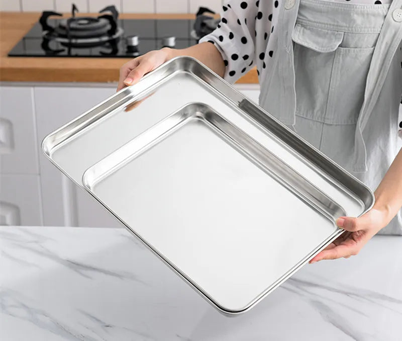 Stainless Steel Shallow Tray