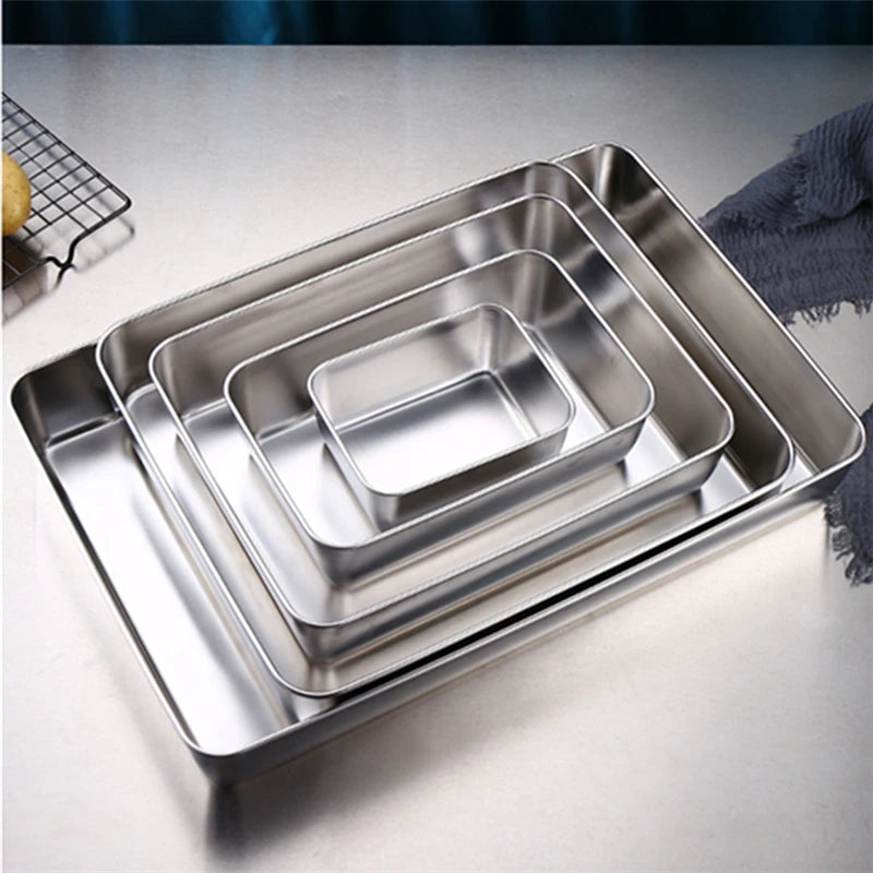 Stainless Steel Food Storage Tray