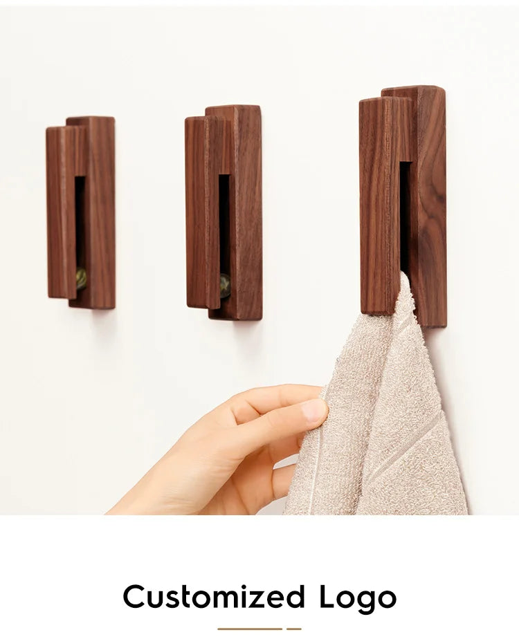 Nordic Wooden Towel Holder