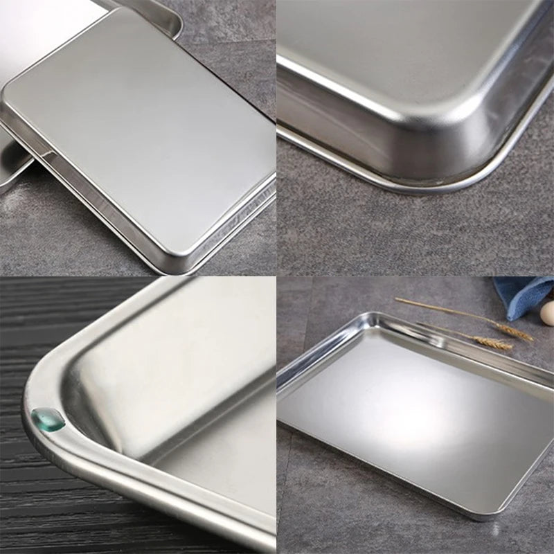 Stainless Steel Shallow Tray