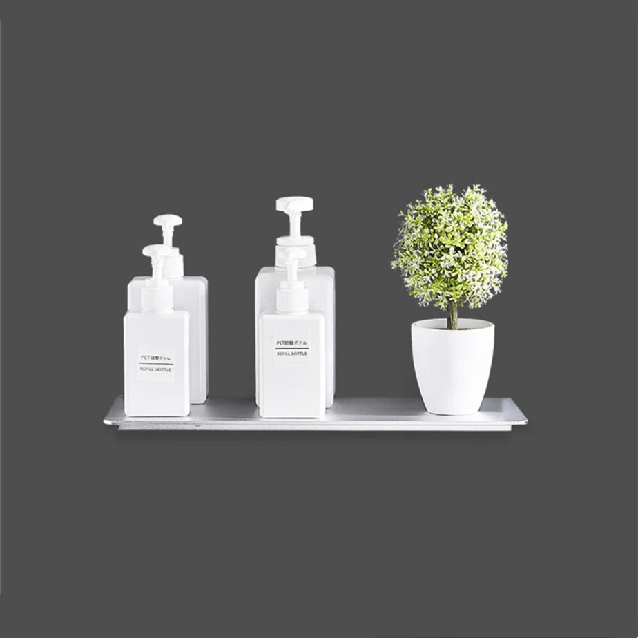 Minimalist Silver  Aluminium Shelf