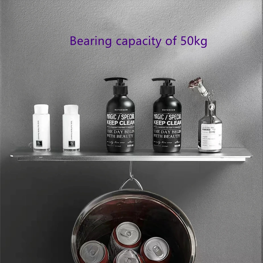 Minimalist Silver  Aluminium Shelf