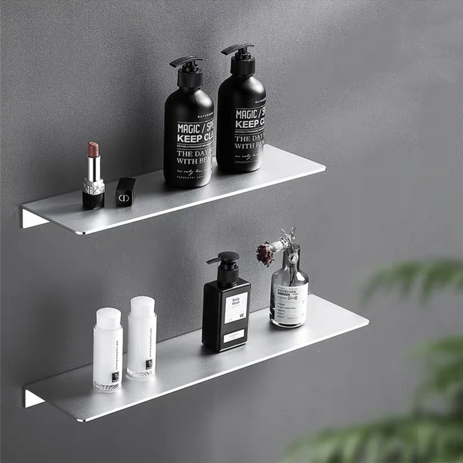 Minimalist Silver  Aluminium Shelf