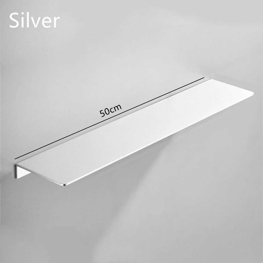 Minimalist Silver  Aluminium Shelf