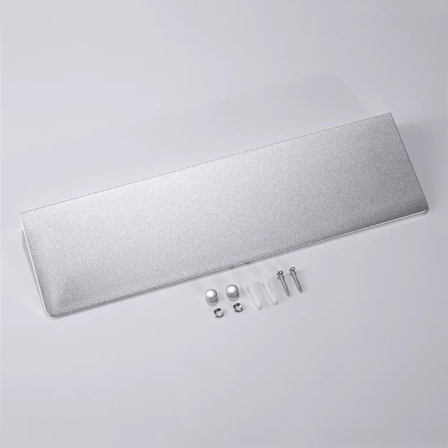 Minimalist Silver  Aluminium Shelf