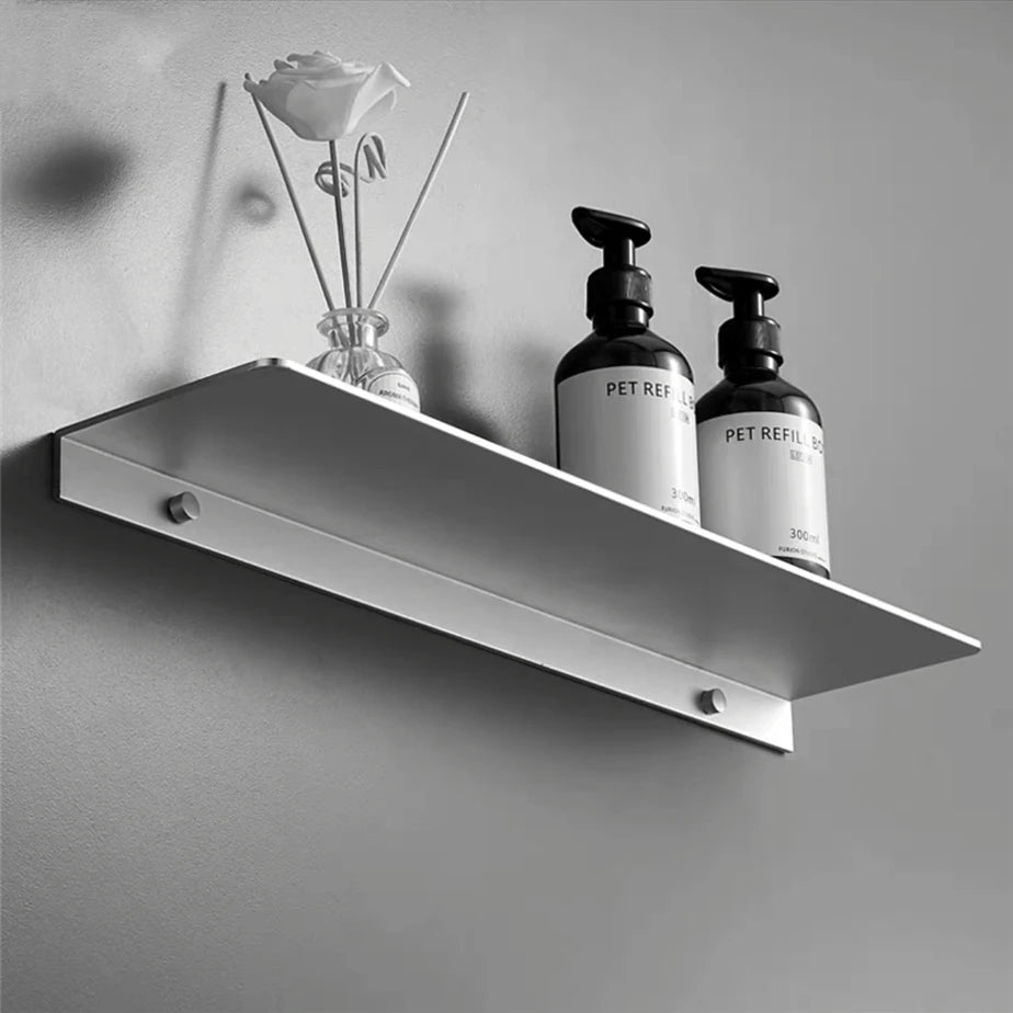 Minimalist Silver  Aluminium Shelf