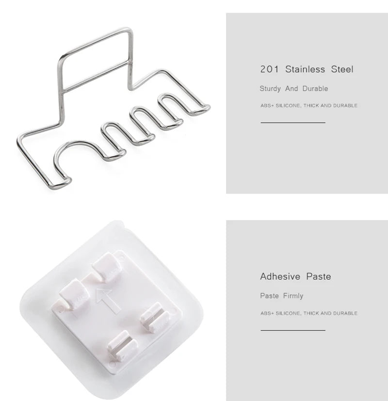 Sleek Wall-Mounted Toothbrush Holder