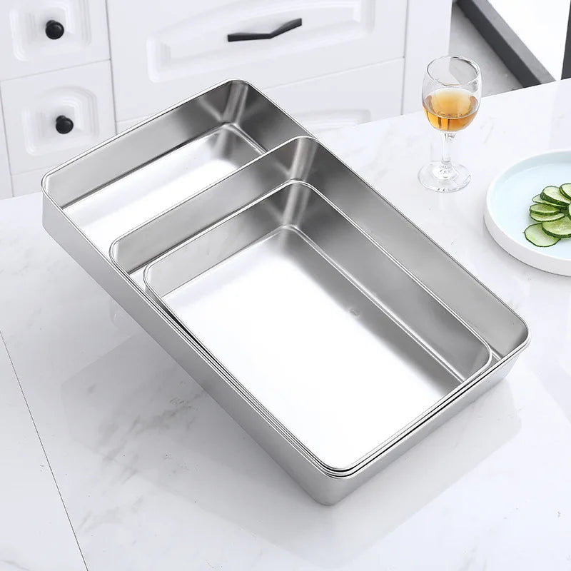 Stainless Steel Food Storage Tray