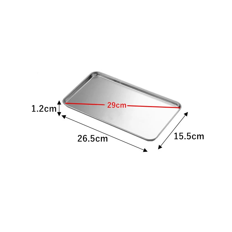 Stainless Steel Shallow Tray