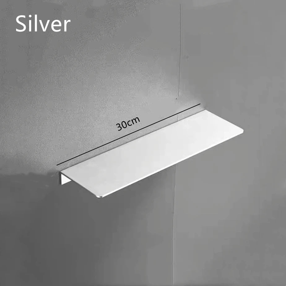 Minimalist Silver  Aluminium Shelf