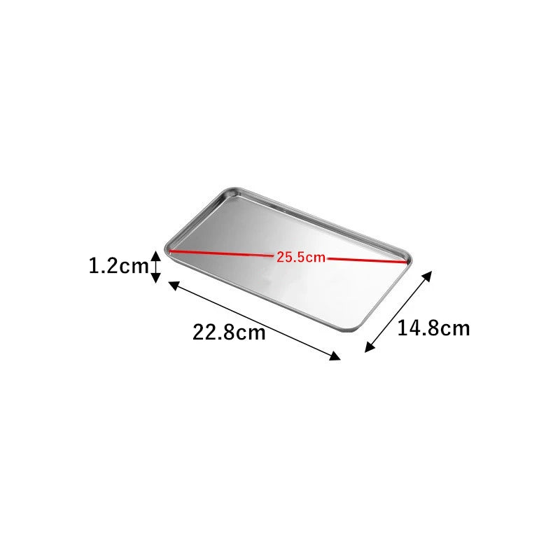 Stainless Steel Shallow Tray