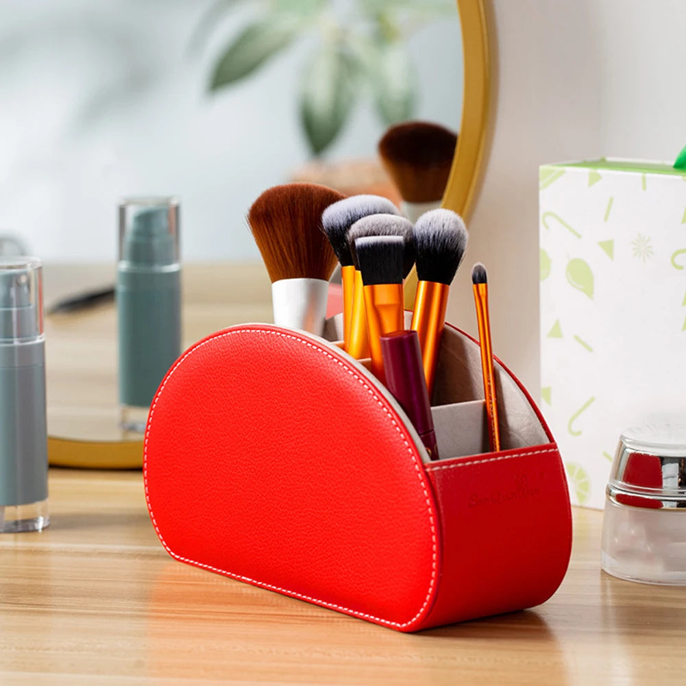 5-grid PU leather storage box