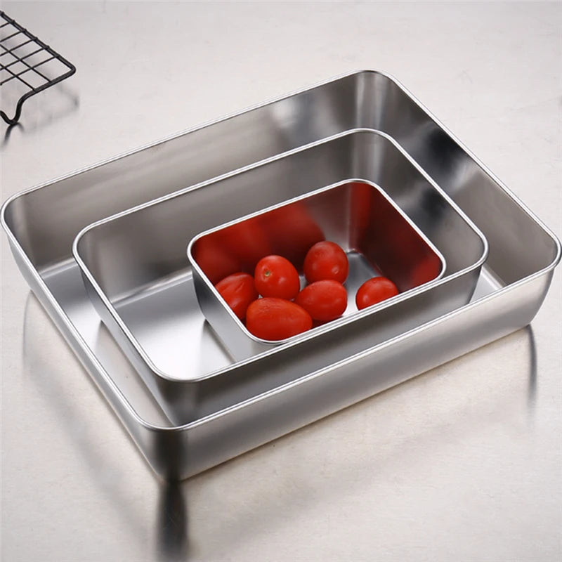 Stainless Steel Food Storage Tray