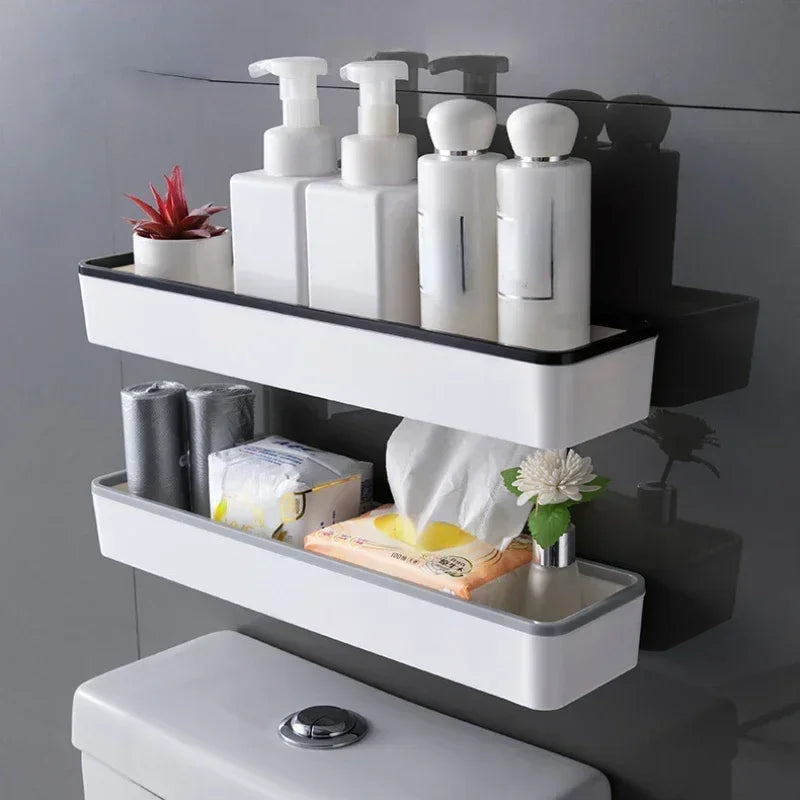 Punch-Free Wall Hanging Toilet Storage Cabinet