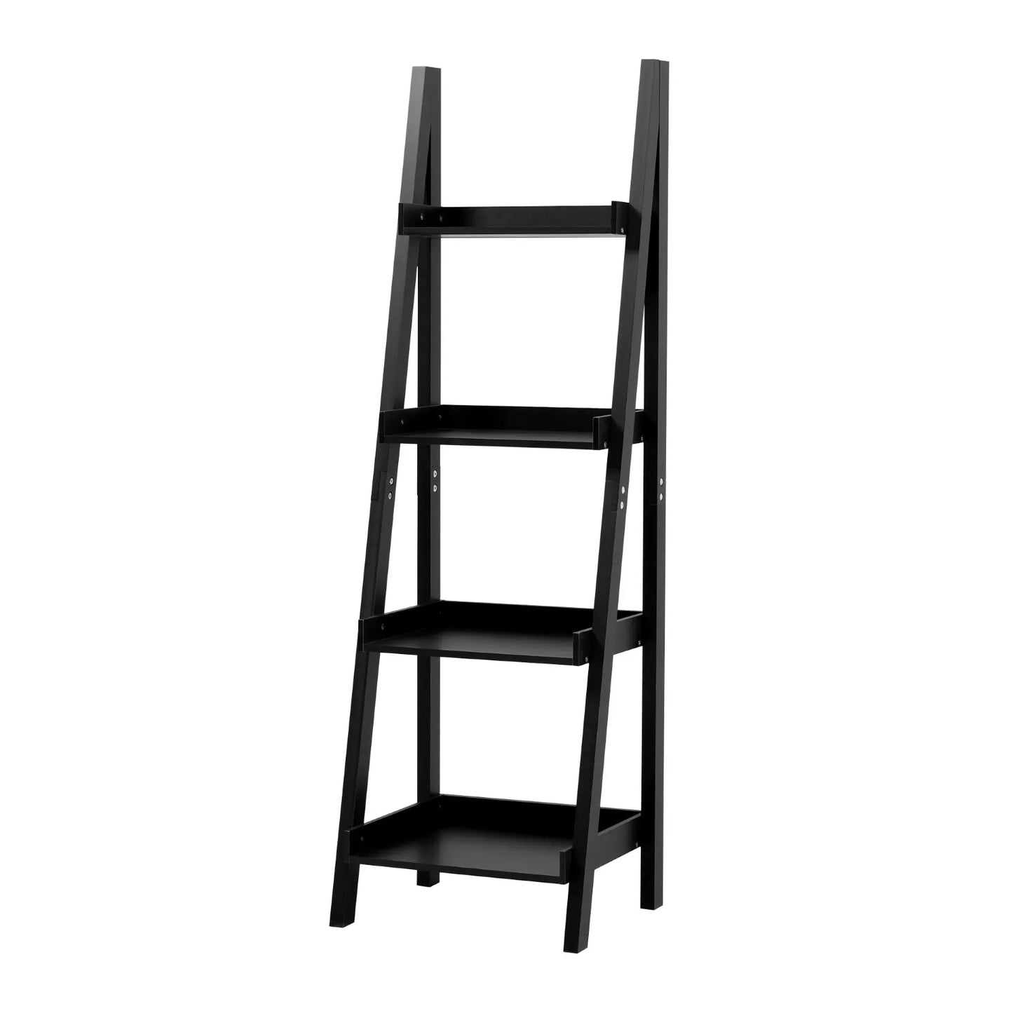 【Breeins】4-Tier Wooden Display Ladder Shelf for Home Storage Organizer Rack Home Decoration For Home Office