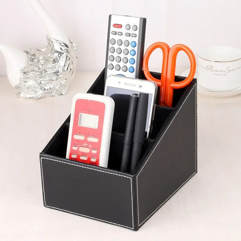 5-grid PU leather storage box