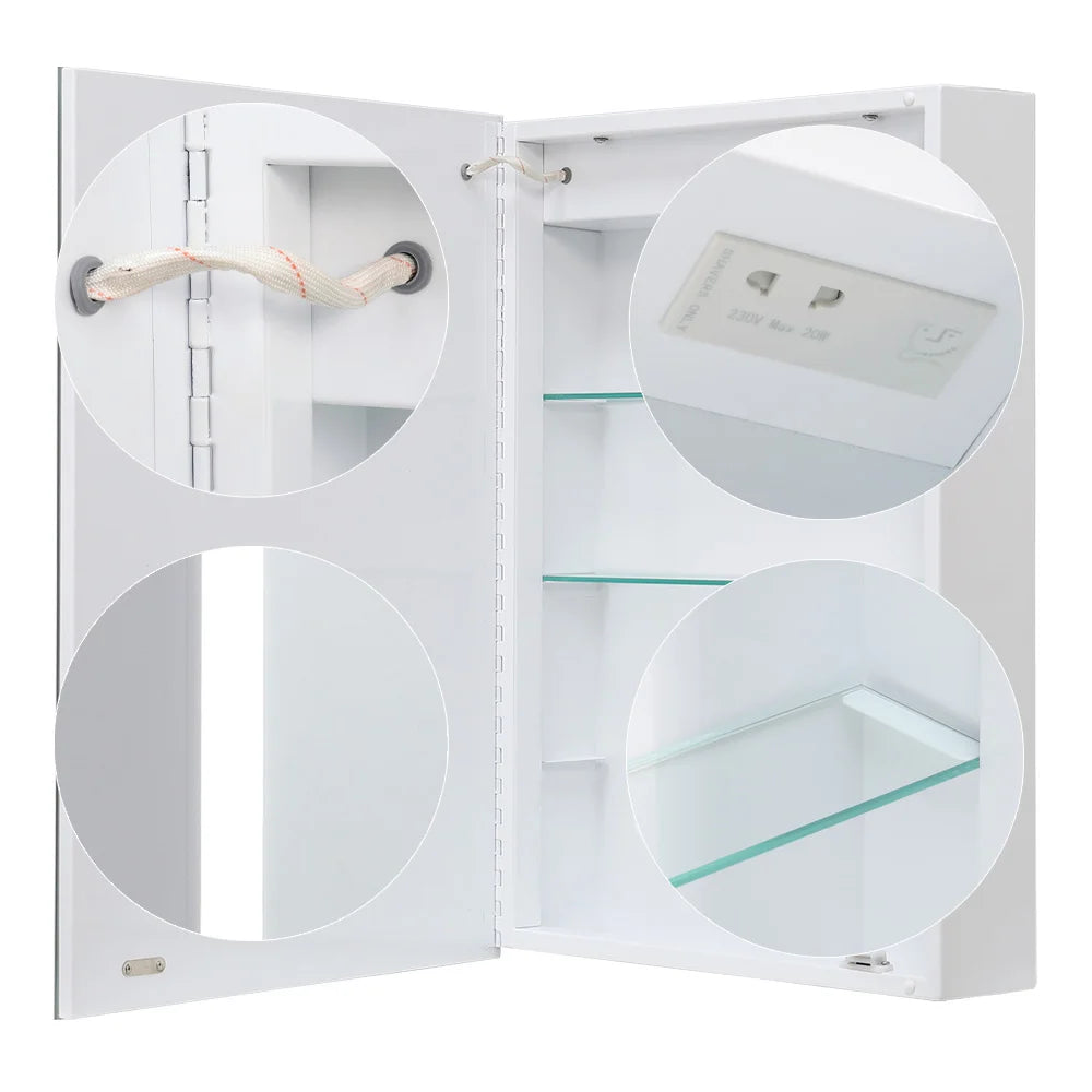 Modern LED Wall-Mounted Mirror Cabinet