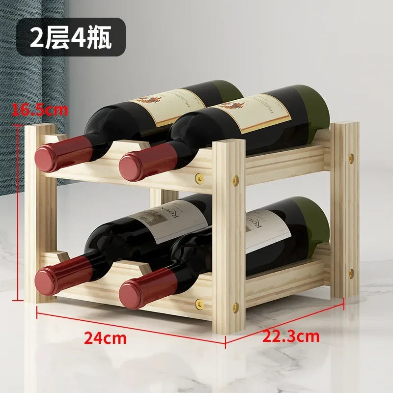Solid Wood Wine Rack