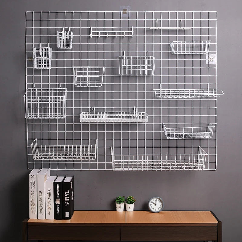 DIY Wall-Mounted Wire Grid Organize