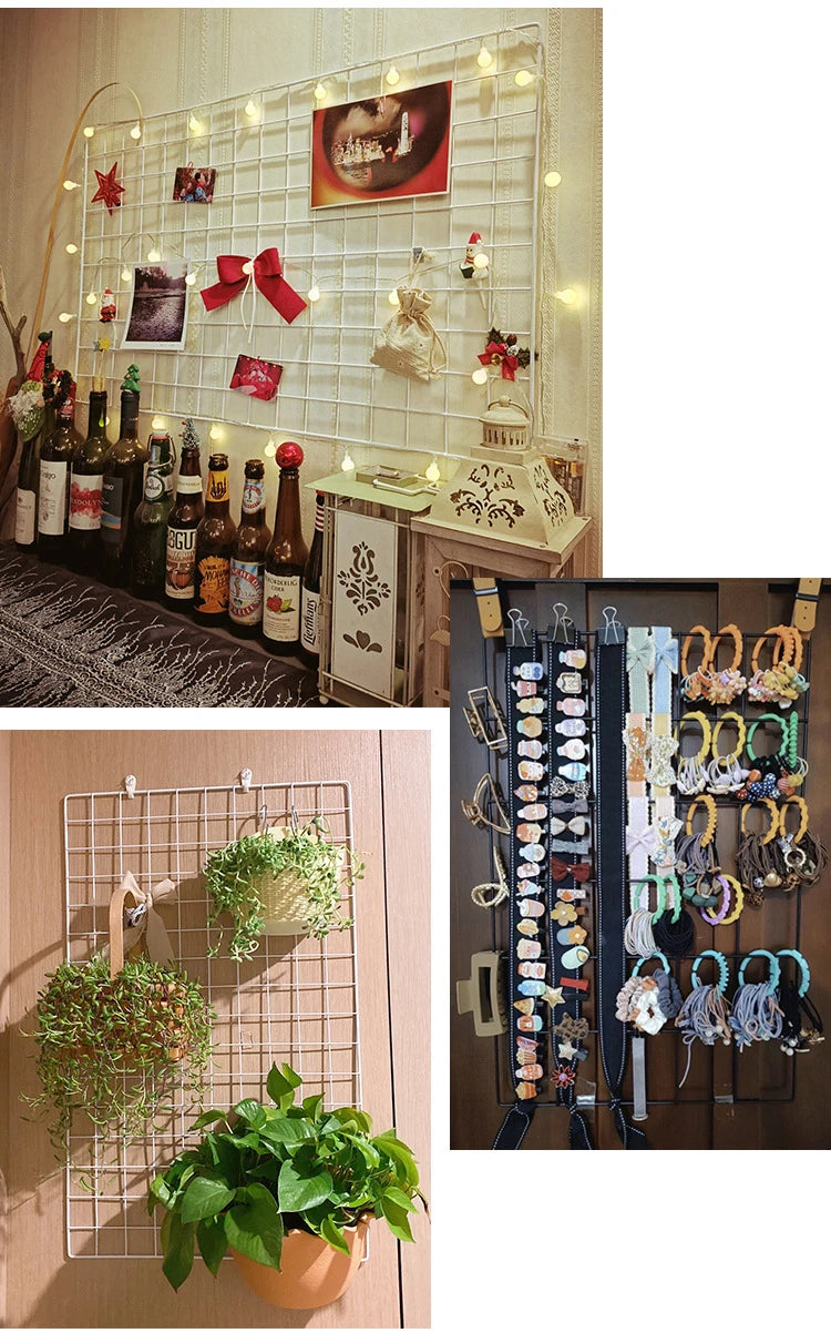 DIY Wall-Mounted Wire Grid Organize