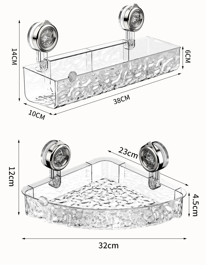 Suction Cup Bathroom Shelf