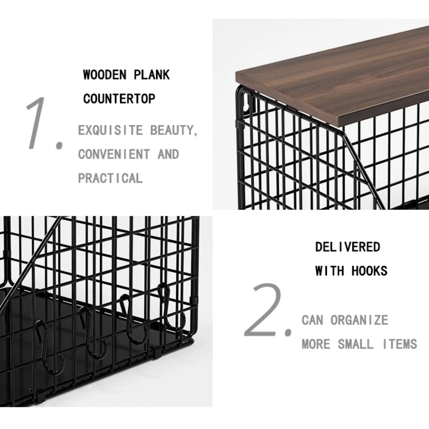 Stackable Wire Fruit & Veggie Baskets