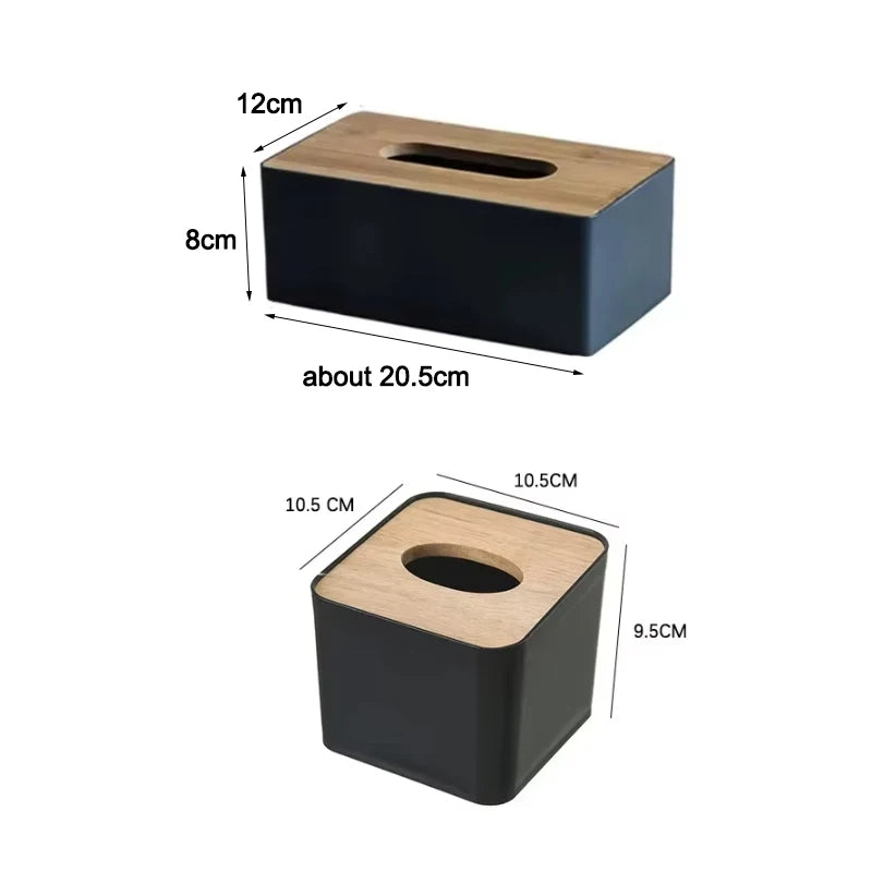 Wood & Bamboo Tissue Box